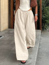 Load image into Gallery viewer, Loose Cotton And Linen Wide-Leg Pants