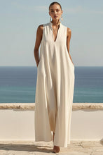 Load image into Gallery viewer, Women's Sleeveless Stand-Collar Maxi Dress