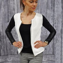 Load image into Gallery viewer, Women’s Plaid Patchwork Blazer
