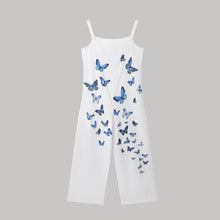 Load image into Gallery viewer, Women's Butterfly Print Overalls – Sleeveless Loose Fit Suspender Pants