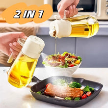 Load image into Gallery viewer, 470ML Olive Oil Sprayer Dispenser For Cooking BBQ 2 In 1 Glass Oil Vinegar Soy Sauce Spray Kitchen Oil Bottle For Air Fryer