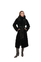 Load image into Gallery viewer, Faux Mink Effect Fur Hooded Coat
