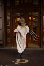 Load image into Gallery viewer, Sylvie Iconic Statement Fiber Coat in Ivory
