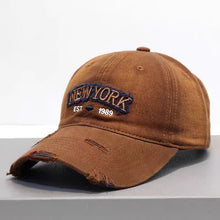 Load image into Gallery viewer, Embroidered Letter Denim Baseball Cap – Soft Crown