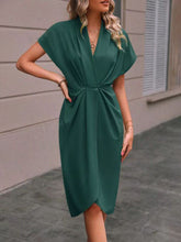 Load image into Gallery viewer, Pleated A-Line Midi Dress – V-Neck Sleeveless Summer Dress