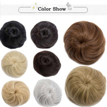 Load image into Gallery viewer, 45g Hair Bun Women Chignon Synthetic Hair Extension Donut Chignon Roller Hairpieces Fake Hair Bun Drawstring Ponytail Clip in Hair Extension For Volumized Hair Buns For Girls