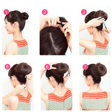 Load image into Gallery viewer, 45g Hair Bun Women Chignon Synthetic Hair Extension Donut Chignon Roller Hairpieces Fake Hair Bun Drawstring Ponytail Clip in Hair Extension For Volumized Hair Buns For Girls