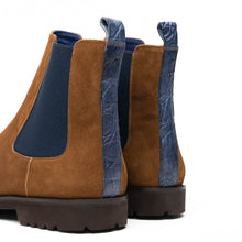 Load image into Gallery viewer, 46-210-CGN GIANNA Suede Chelsea Boot, Cognac