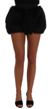 Load image into Gallery viewer, Dolce & Gabbana Black Lamb Fox Fur Mini Hot Pants