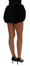 Load image into Gallery viewer, Dolce & Gabbana Black Lamb Fox Fur Mini Hot Pants