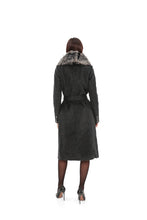 Load image into Gallery viewer, Genuine Silver Fox Cashmere Blend Coat
