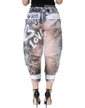 Load image into Gallery viewer, Dolce & Gabbana White See Through Logo Cropped Cargo Pants