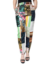Load image into Gallery viewer, Dolce & Gabbana Multicolor Patchwork Jacquard High Waist Pants