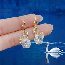 Load image into Gallery viewer, Sweet Rhinestone Swan Earrings for Women - Fashion Jewelry