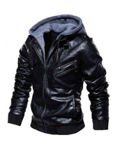 Load image into Gallery viewer, Men's Full Size Zip Up Drawstring Hooded Jacket Plus Size