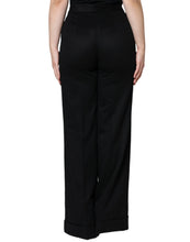 Load image into Gallery viewer, Dolce & Gabbana Black Cashmere Mid Waist Women Boot Cut Pants