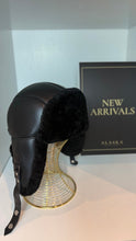 Load image into Gallery viewer, Genuine Leather Shearling Hat Unisex