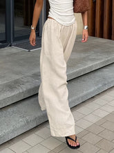 Load image into Gallery viewer, Loose Cotton And Linen Wide-Leg Pants