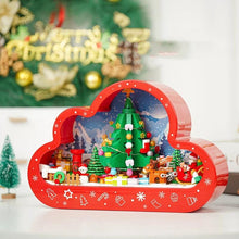 Load image into Gallery viewer, Mandotos Christmas Cloud Night Lamp With LED Lights Mirror Frame Assembled Building Blocks