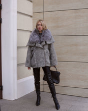 Load image into Gallery viewer, Ares Genuine Fur Trim Down Fill Mohair Parka