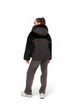 Load image into Gallery viewer, Montana Eco-Fur Down Coat in Black