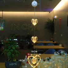 Load image into Gallery viewer, Christmas 3Pcs LED Star Hanging Lights For Home Decor Suction Cup Battery Powered