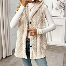 Load image into Gallery viewer, Women's Textured Sleeveless Hooded Vest