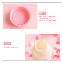 Load image into Gallery viewer, 480ml Plastic Water Bottle Tour Drinking Bottle Shape Cute Lovely Milk Carton Shaker Bottle for Kids / Girl /Adult Glass Fruit Water Bottle Without 480ml BPA Pretty Water Bottles of Strawberry Milk Heat Resistant Water Bottles