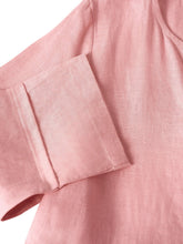 Load image into Gallery viewer, 100% Linen Loose Fit Button Waist Gathered Maxi Dress LUNA