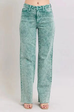 Load image into Gallery viewer, Judy Blue Full Size High Waist Garment Dyed Raw Hem Dad Jean