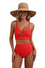 Load image into Gallery viewer, Women's Solid Color Gathering Swimsuit