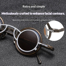 Load image into Gallery viewer, Pure Titanium Small Round Sunglasses – Retro Luxury Shades