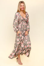 Load image into Gallery viewer, Twisted Detail Ruffled Hem Floral Dress with Side Pockets For Women – Feminine Floral Print, Sophisticated Twist Detail, Fun Ruffled Hem & Convenient Pockets