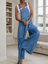 Load image into Gallery viewer, Women’s wide leg denim overalls