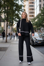Load image into Gallery viewer, Women’s Solid Color Casual Two-Piece Set – Loose Top & Bootcut Pants Suit
