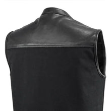 Load image into Gallery viewer, 49/51 Vest Motorcycle Leather Canvas Vest
