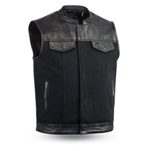 Load image into Gallery viewer, 49/51 Vest Motorcycle Leather Canvas Vest