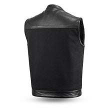 Load image into Gallery viewer, 49/51 Vest Motorcycle Leather Canvas Vest