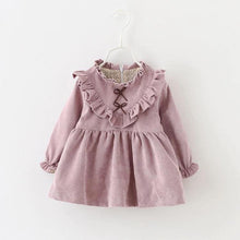 Load image into Gallery viewer, spring new Korean dress children's skirt, baby girl dress, baby spring blouse, corduroy
