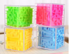 Load image into Gallery viewer, 3D Maze Magic Cube Transparent Six-sided Puzzle Speed Cube Rolling Ball Game Maze Toys for Children Educational