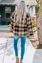 Load image into Gallery viewer, Classic Plaid Button Front Shirt Jacket with Breast Pockets Casual & Minimalist Outerwear
