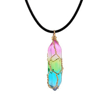 Load image into Gallery viewer, Women's Transparent Geometric Diamond Crystal Necklace