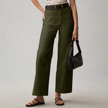 Load image into Gallery viewer, Plus Size High Waisted Slimming Solid Color Suit Pants