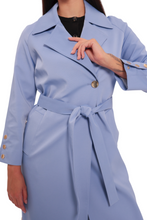 Load image into Gallery viewer, Jackie Trench Coat in Sky Blue