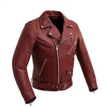 Load image into Gallery viewer, Fillmore Men's Motorcycle Leather Jacket