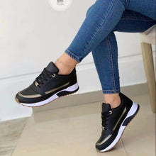 Load image into Gallery viewer, Casual Lace-up Flat Shoes Women Shallow Round Toe Sports Walking Sneakers