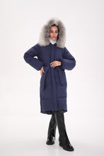 Load image into Gallery viewer, Genuine Silver Fox Down Fill Coat