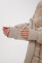 Load image into Gallery viewer, Genuine Polar Fox Boucle Down Coat