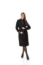 Load image into Gallery viewer, Zane Cashmere Wool Blend Overcoat in Black