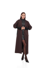 Load image into Gallery viewer, Miru Trench Coat in Chocolate